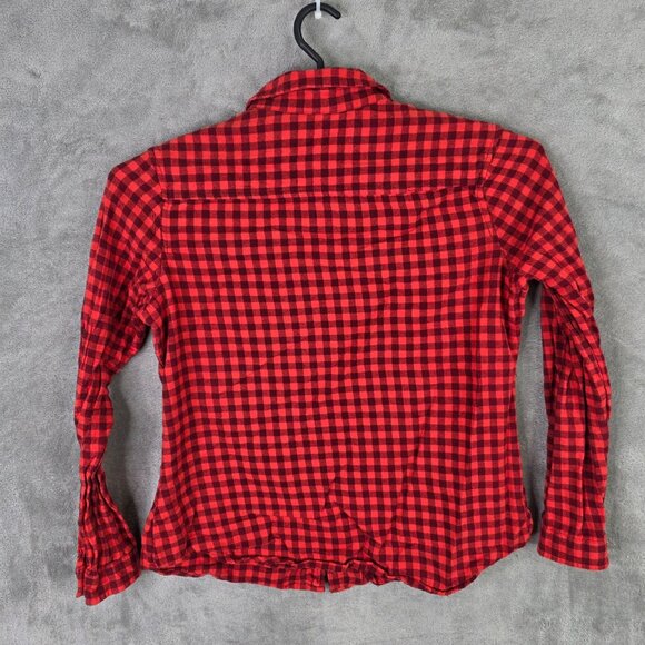 Womens Field & Stream Black & Red Check Shirt Button Up Long Sleeve Cotton XL - Picture 4 of 7